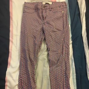 Abercrombie printed skinny jeans